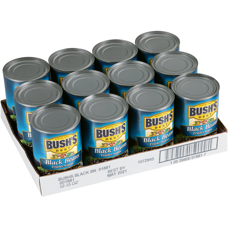 Bush's Black Beans 15 Ounce Size - 12 Per Case.