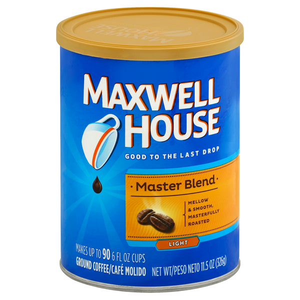 Maxwell House Master Blend Ground Coffee, 11.5 Ounce Size - 6 Per Case.