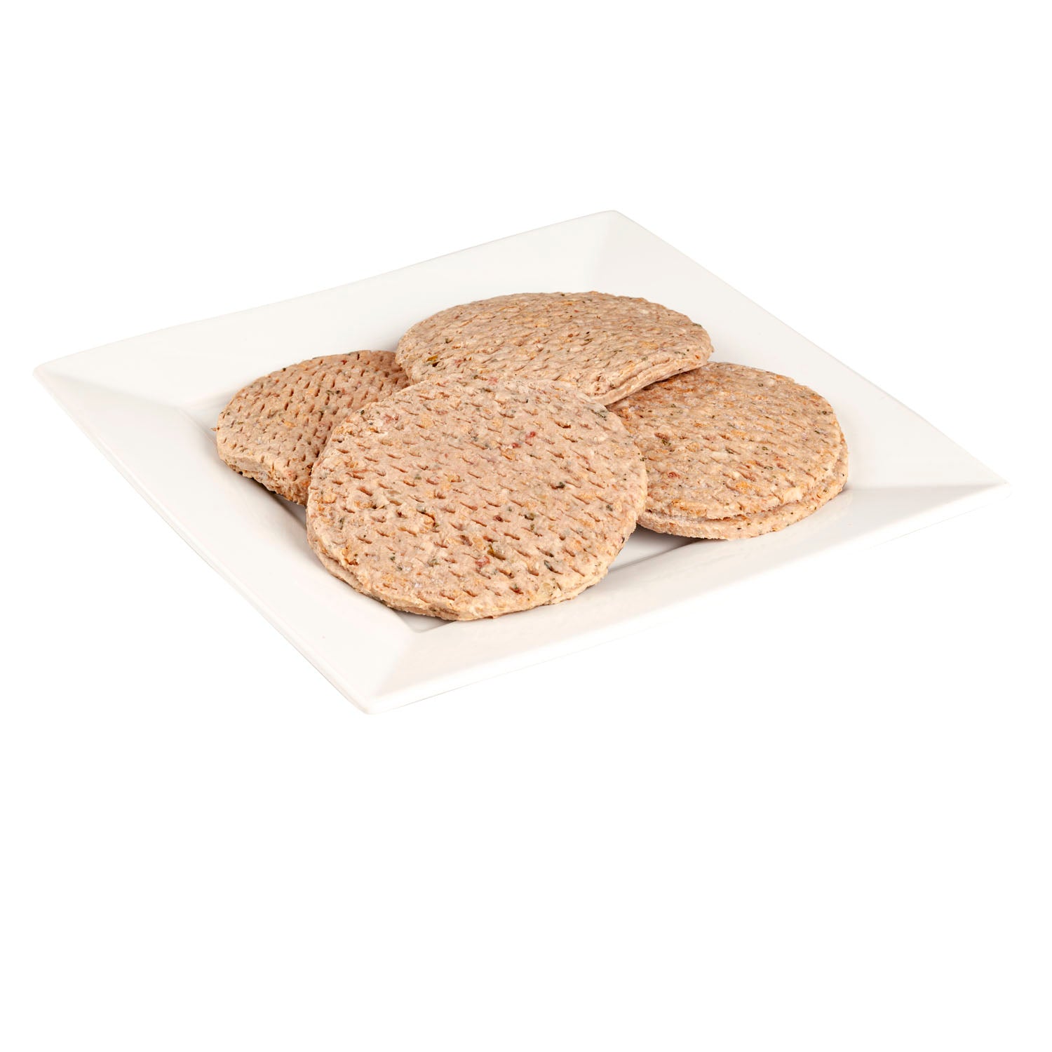 Beef And Pork Patties Pizza Seasoned With Provolone Cheese 4 Ounce Size - 40 Per Case.