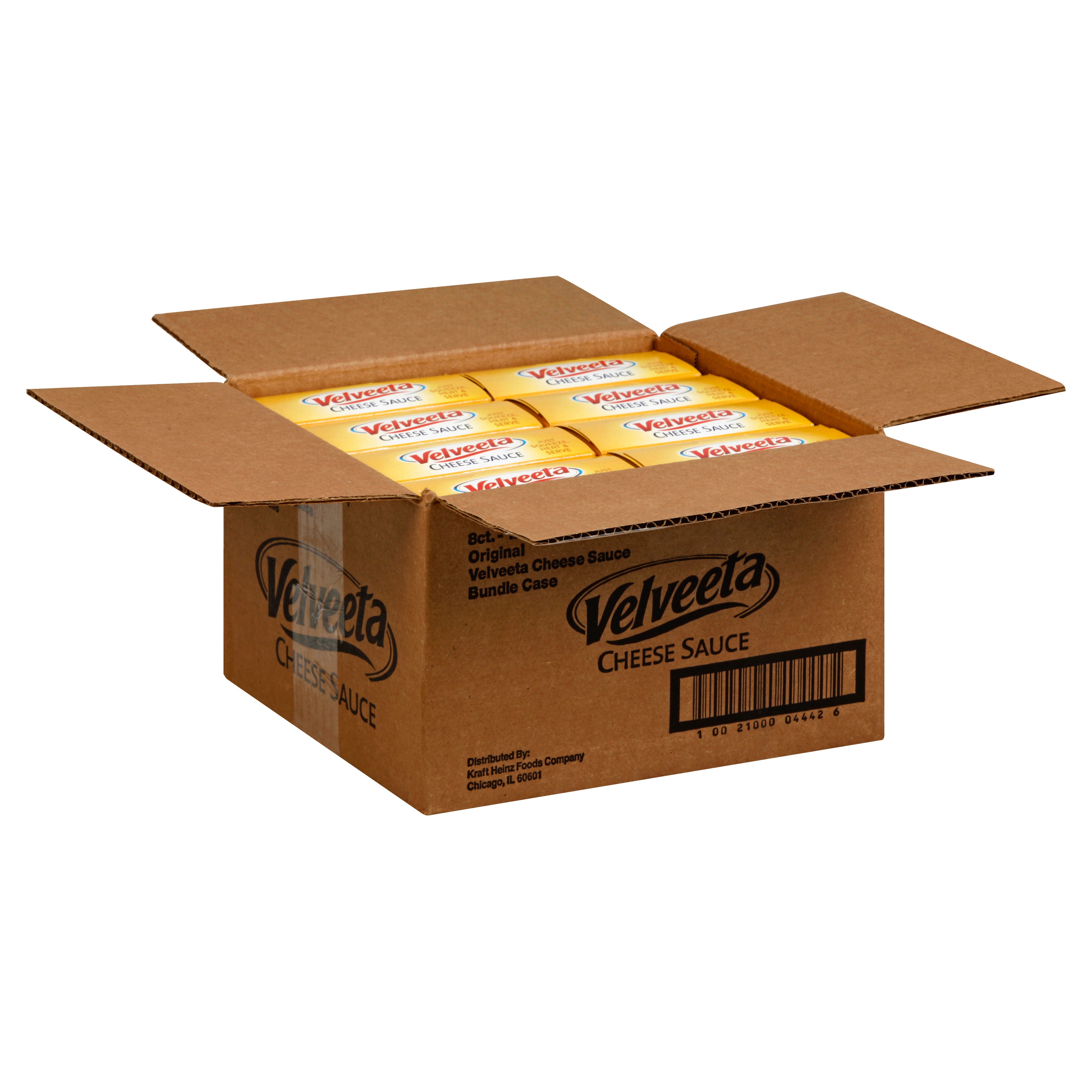 Velveeta Processed Cheese Sauce Pouch Original, 12 Ounce Size - 8 Per Case.