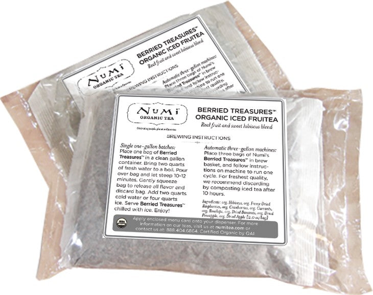 Numi Berried Treasures Iced Tea 2 Ounce Size - 24 Per Case.