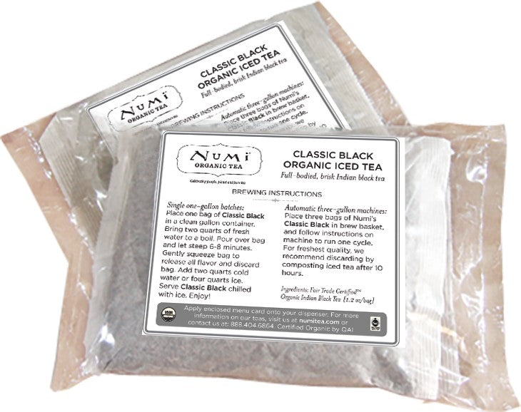 Numi Classic Black Iced Tea 1.2 Ounce Size - 1 Per Case.