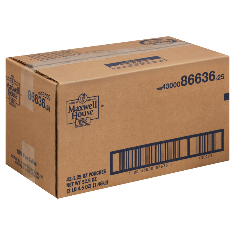 Maxwell House Coffee Master Blend Ground Coffee, 3.281 Pound Each - 1 Per Case.