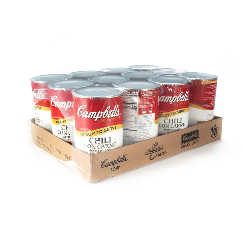Campbell's Chili Food Service Wcarne 50 Ounce Size - 12 Per Case.
