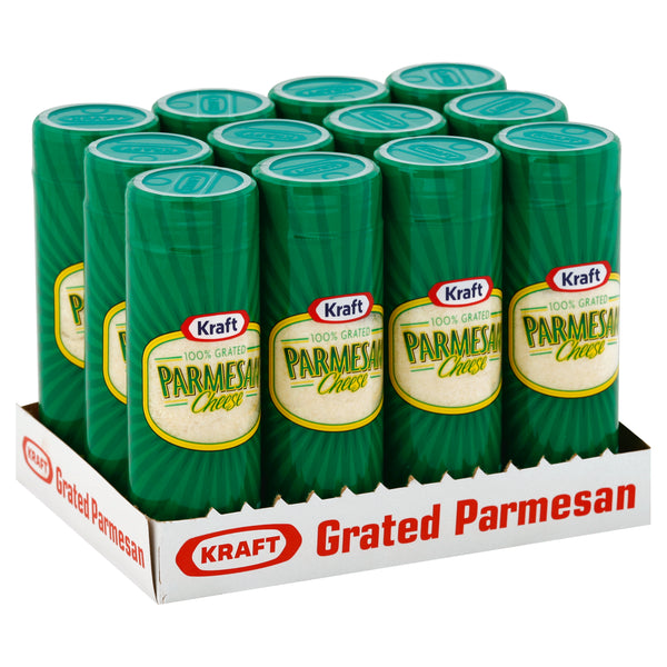 Kraft Grated Parmesan Cheese, 3 Ounce Size - 24 Per Case