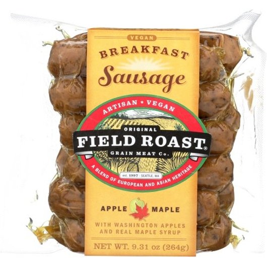 Field Roast Apple Maple Breakfast Sausage 9 Count Packs - 6 Per Case.