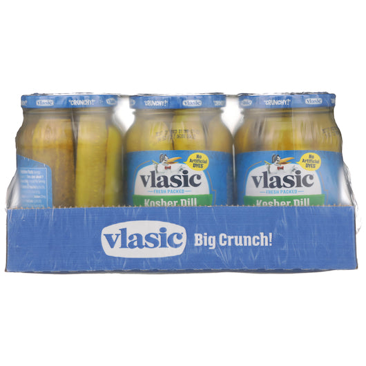 Vlasic Kosher Dill Pickle Spears 16 Fluid Ounce - 6 Per Case.