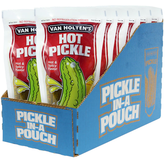 Van Holten's Large Hot Pickle Hot & Spicy Individually Packed In A Pouch 1 Each - 12 Per Case.