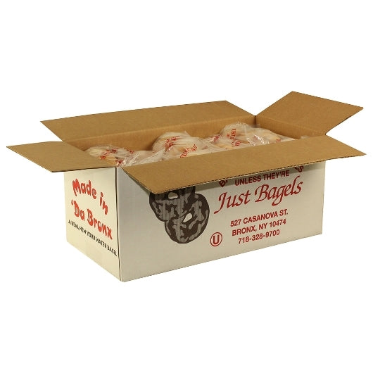 Just Bagels Plain Sliced Bagels, 6 Each - 10 Per Case.