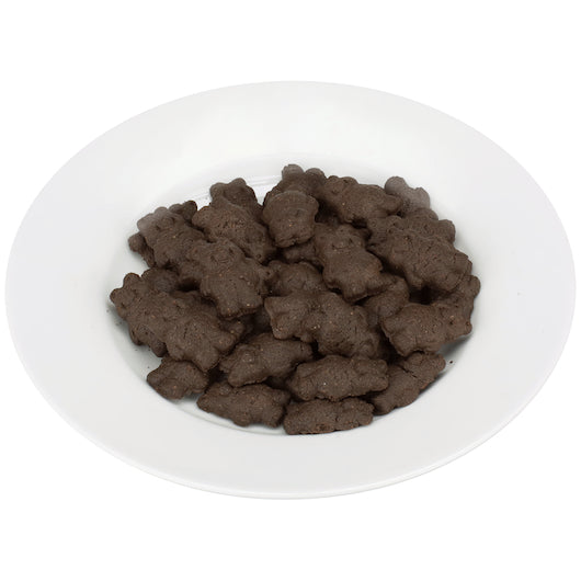 Readi-Bake 51% Whole Grain Chocolate Belly Bears 1 Ounce Size - 200 Per Case.