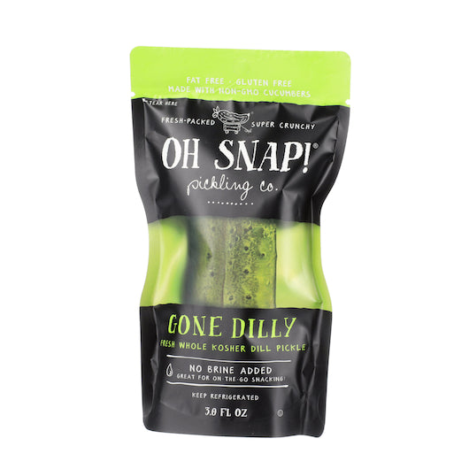 Oh Snap Gone Dilly Whole Kosher Dill Pickle 1 Each - 12 Per Case.
