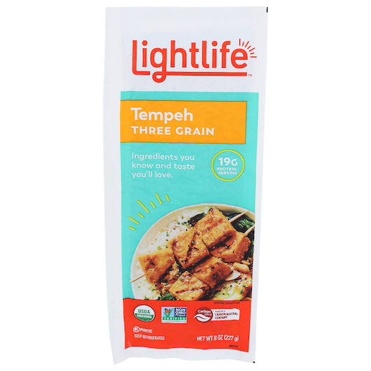 Lightlife Three Grain Tempeh 8 Ounce Size - 12 Per Case.