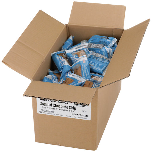 Readi-Bake Benefit Oatmeal Chocolate Chip Bar 1.25 Ounce Size - 96 Per Case.