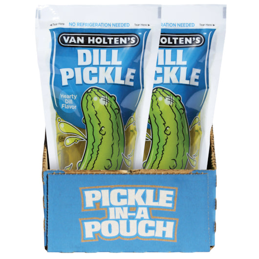 Van Holten's Large Dill Pickle Individually Packed In A Pouch 1 Each - 12 Per Case.