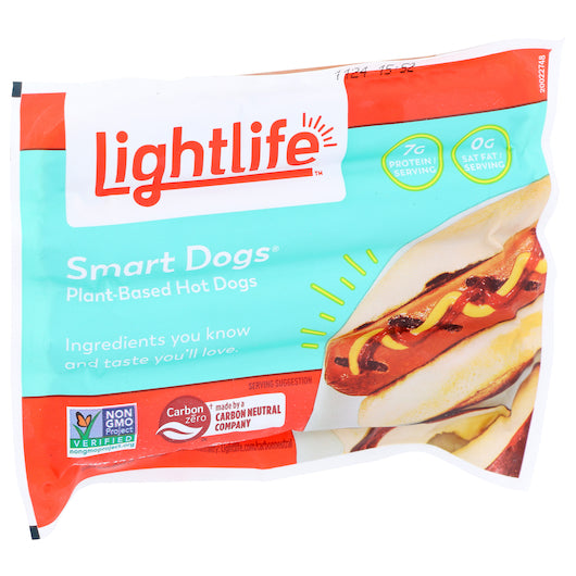 Lightlife Smart Dogs 12 Ounce Size - 12 Per Case.