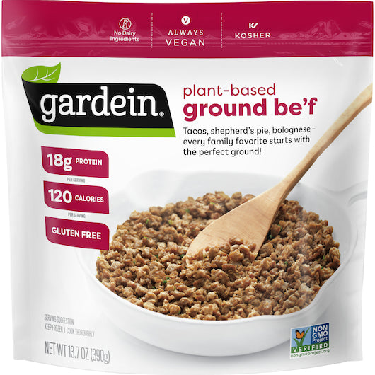 Gardein Ultimate Beefless Burger Ground 13.7 Ounce Size - 8 Per Case.