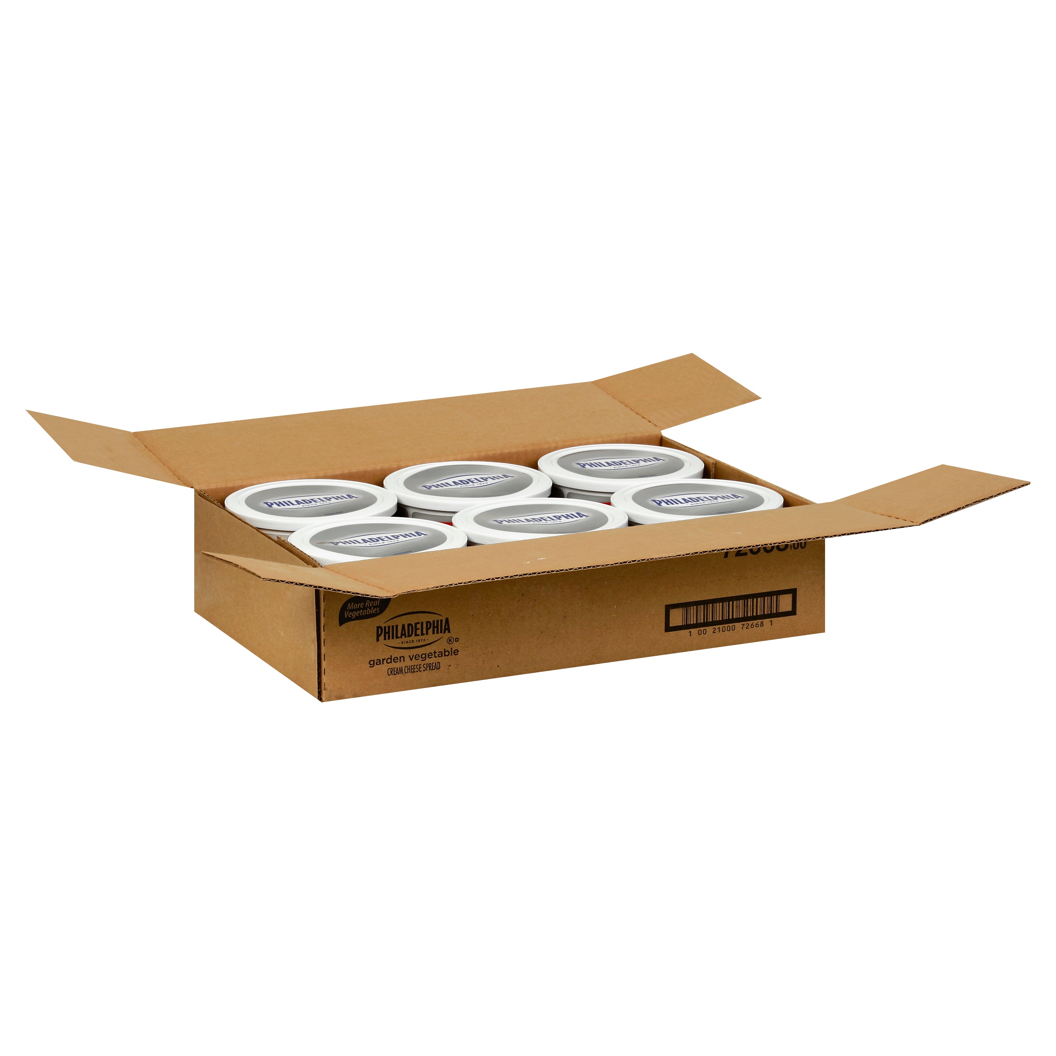 PHILADELPHIA Garden Vegetable Cream Cheese Spread 48 Ounce Tub 6 Per Case