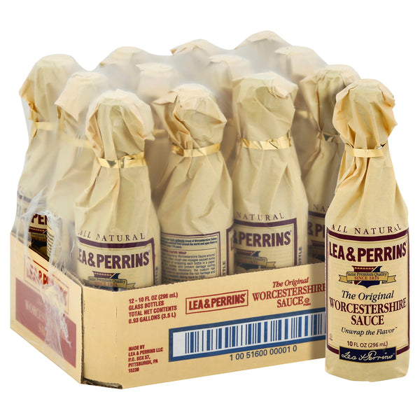 Lea & Perrins Worcestershire Sauce, 10 Ounce Size - 12 Per Case.