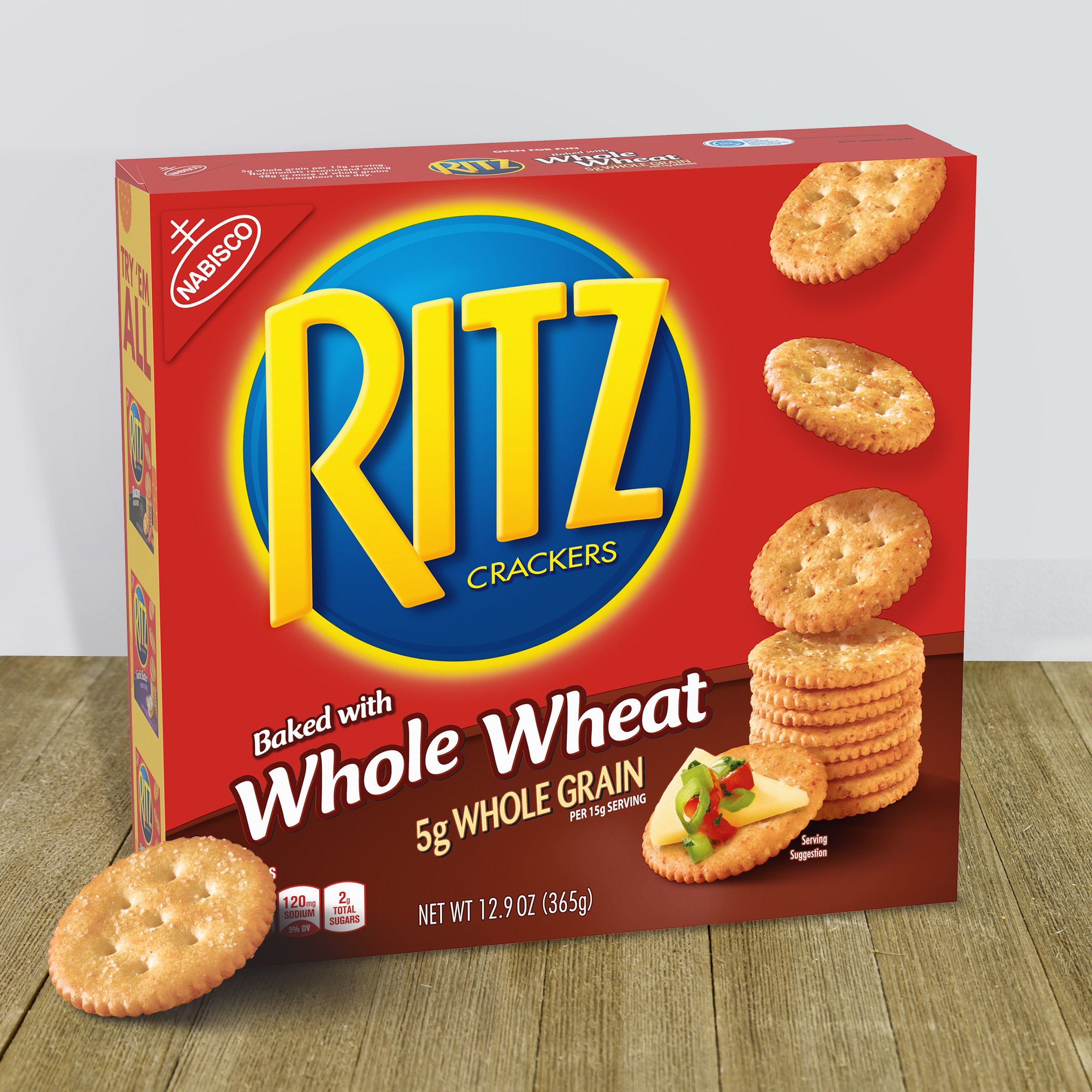 Ritz Crackers Whole Wheat 12.9 Ounce Size - 12 Per Case.
