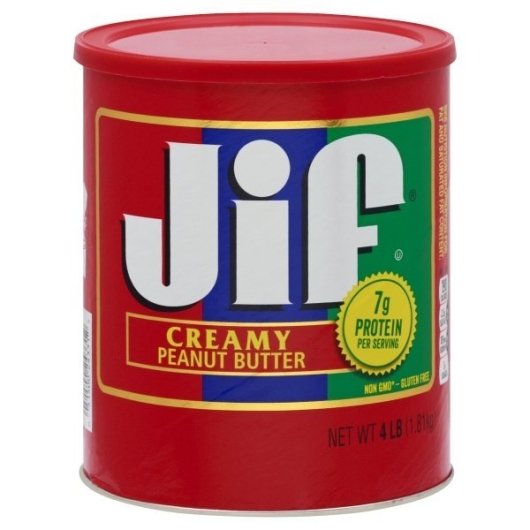Jif Creamy Peanut Butter 4 Pound Each - 6 Per Case.