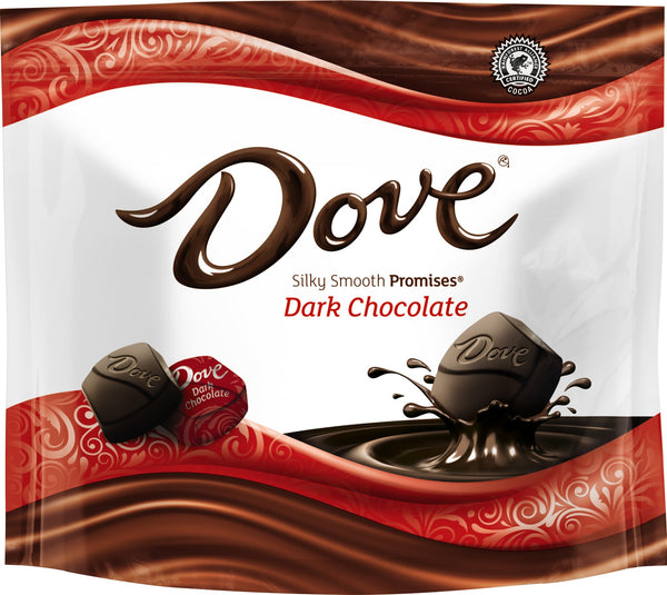 Dove Dark Chocolate Promises Stand Up Pouch Count 8.46 Ounce Size - 8 Per Case.
