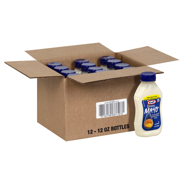 Kraft Mayonnaise Squeeze Bottle, 12 Fluid Ounce - 12 Per Case.
