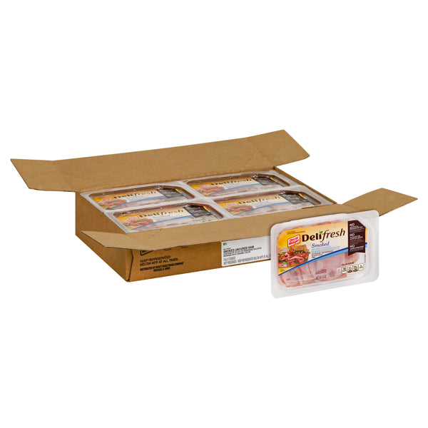 Oscar Mayer Deli Shaved Smoked Uncured Ham, 9 Ounce Size - 8 Per Case.