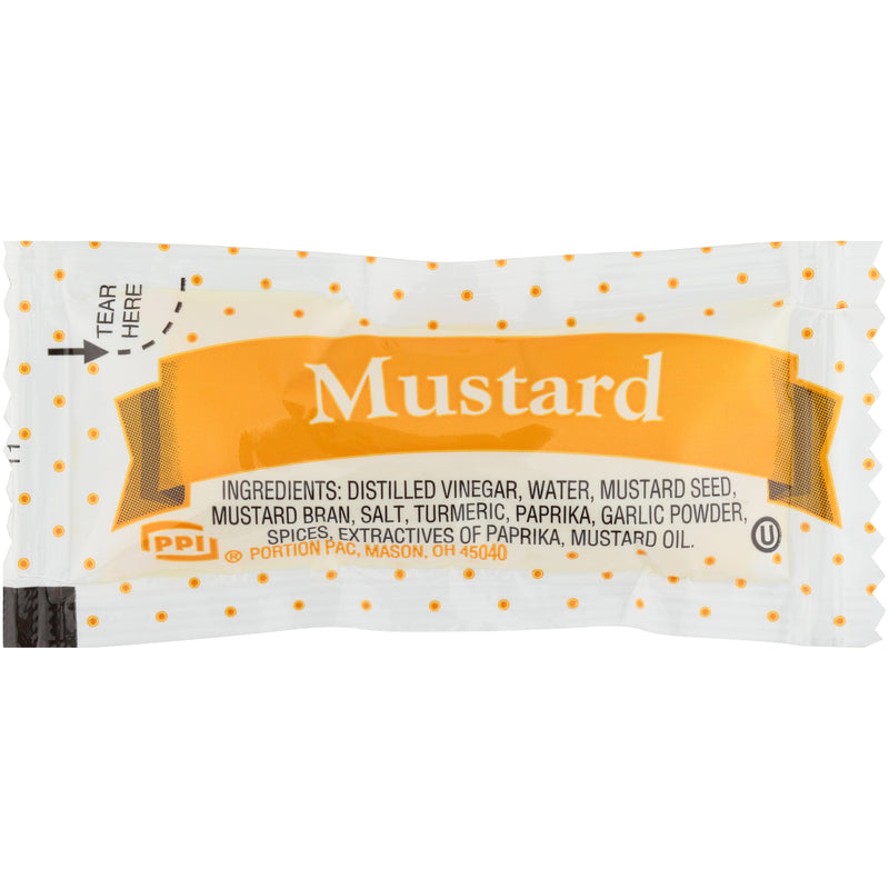 PPI Single Serve Mustard 5.5 Gram Packets(500)