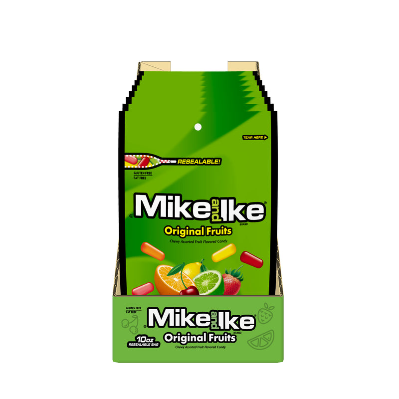 Mike And Ike® Original Fruits Stand Up BagCase 10 Ounce Size - 8 Per Case.