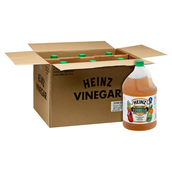 Heinz Apple Cider Flavor Plastic Vinegar, Ga 1 Gallon - 6 Per Case.