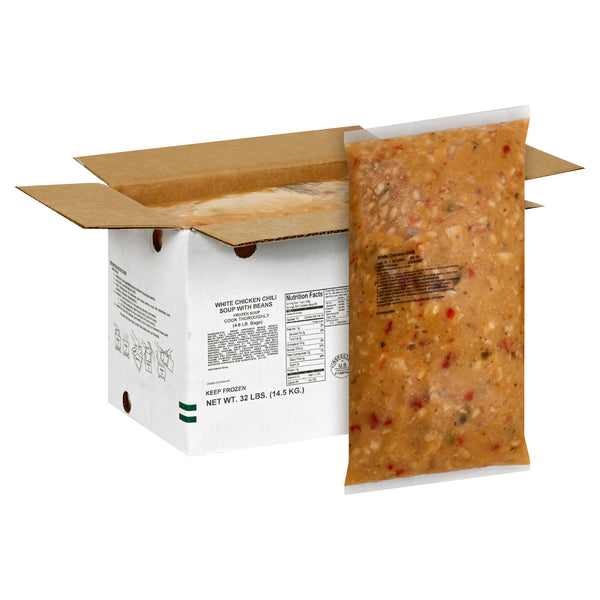 HEINZ CHEF FRANCISCO White Chicken and Bean Chili Soup 8 lb. Bag 4 Per Case