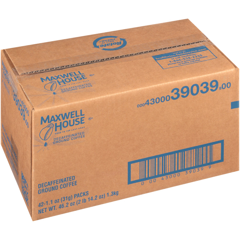 Maxwell House Decaffeinated Ground Coffee, 2.888 Pound Each - 1 Per Case.