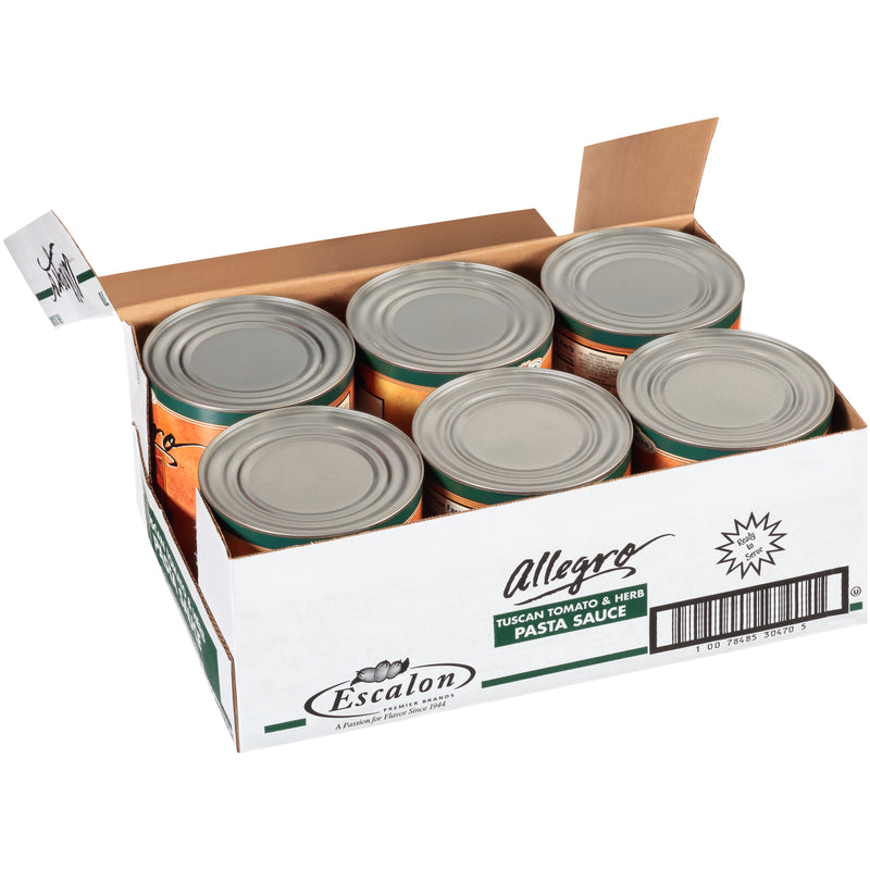 Allegro Tuscan Tomato and Herb Pasta Sauce 105 Ounce Can 6 Per Case