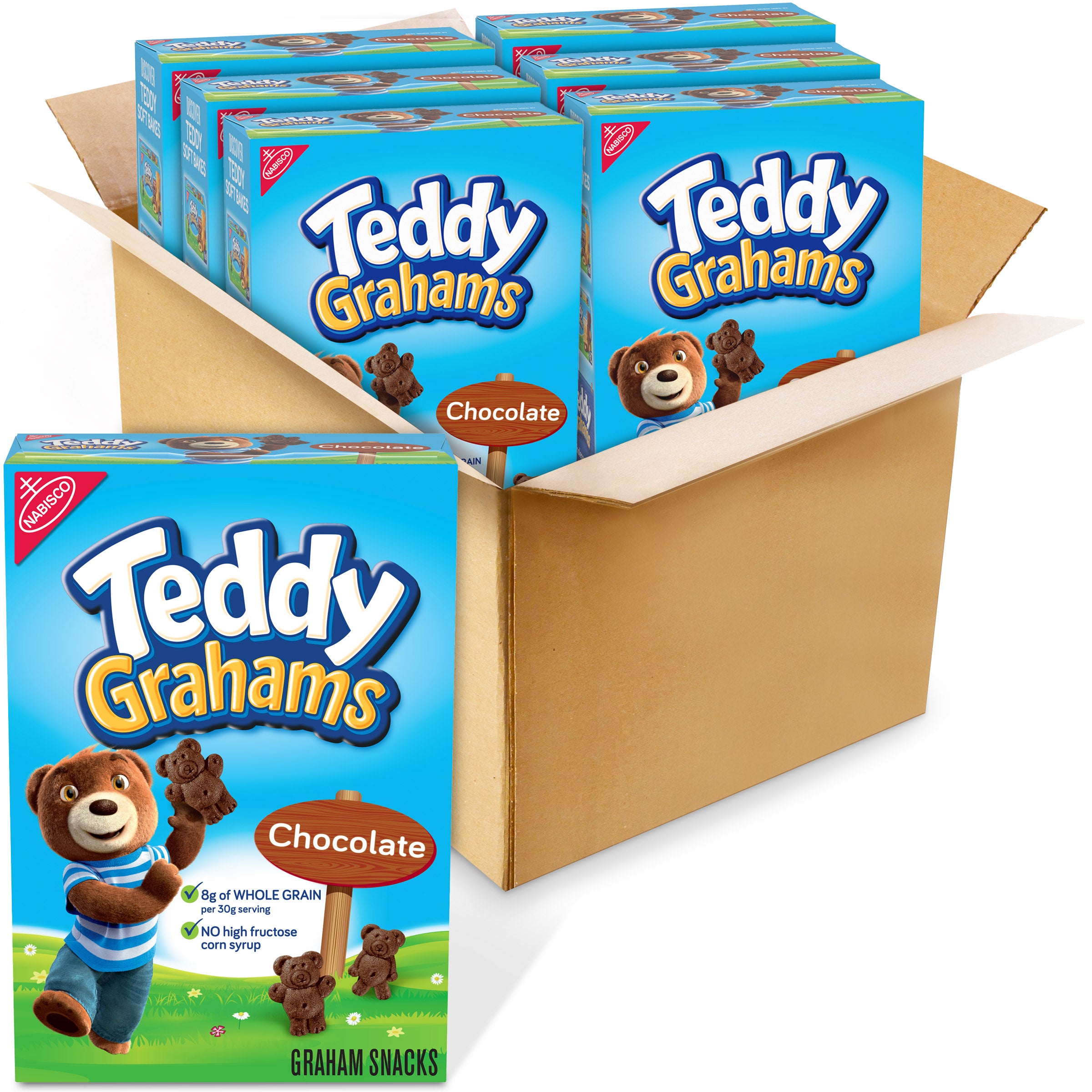 Teddy Grahams Chocolate 10 Ounce Size - 6 Per Case.