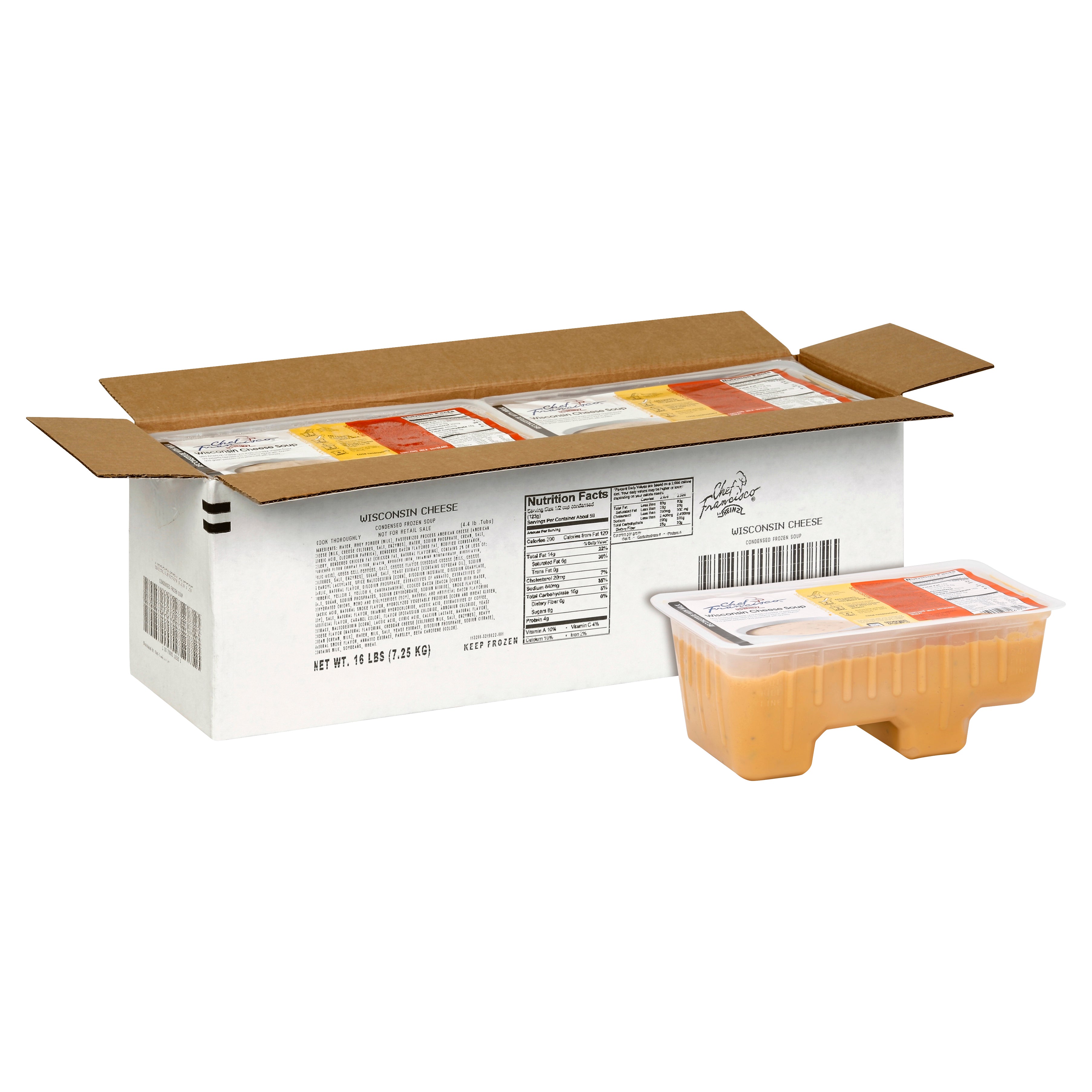 HEINZ CHEF FRANCISCO Wisconsin Cheese Soup 4 lb. Tub 4 Per Case