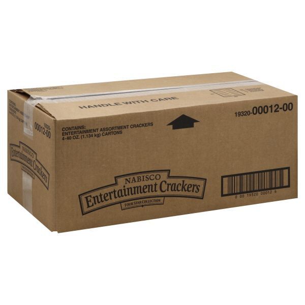 Entertainment Crackers Assorted Z 40 Ounce Size - 4 Per Case.