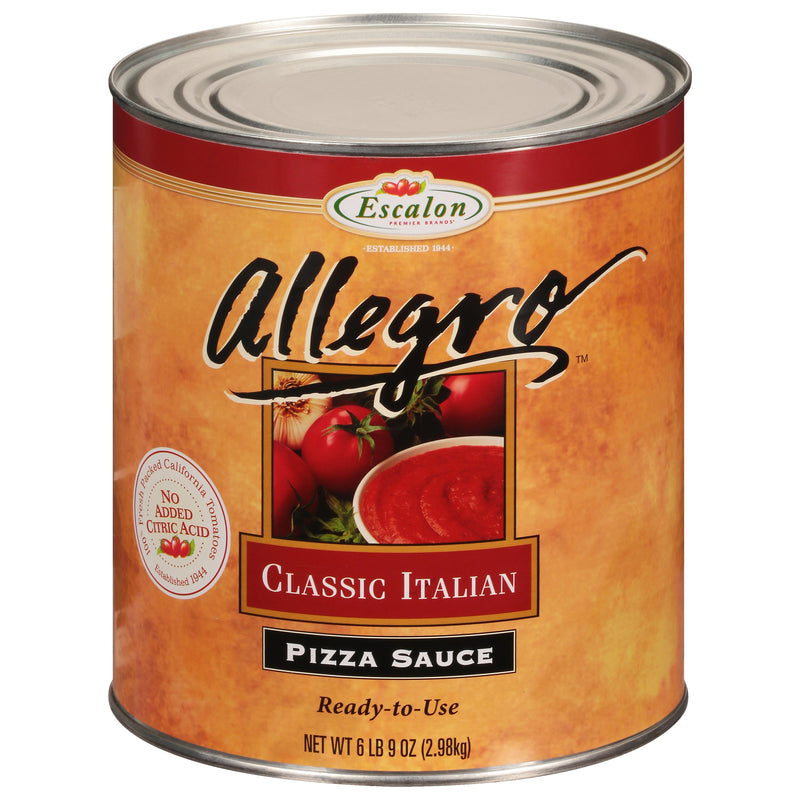 Allegro Classic Italian Pizza Sauce 105 Ounce Can 6 Per Case