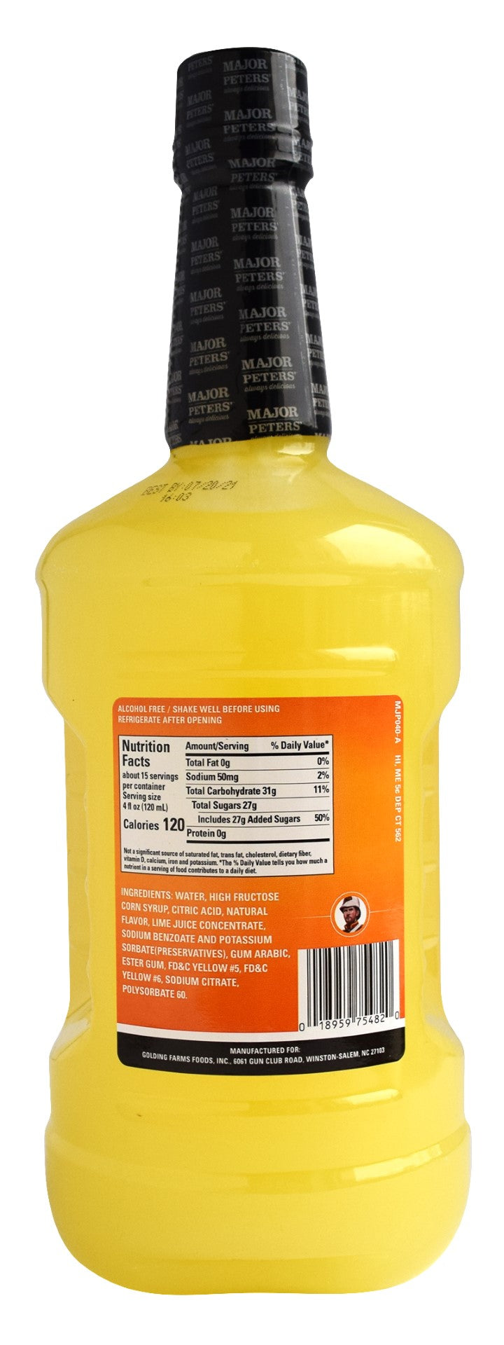 Major Peters Sweet And Sour 1.75 Liter - 6 Per Case.