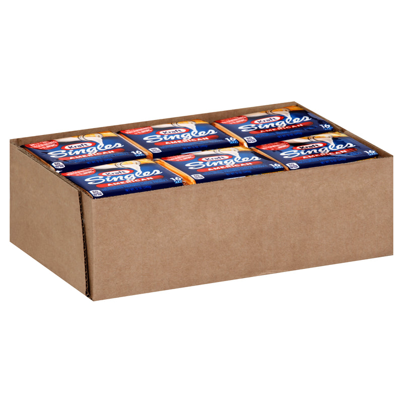 Kraft Individually Wrapped American Cheese Singles, 12 Ounce Size - 12 Per Case.