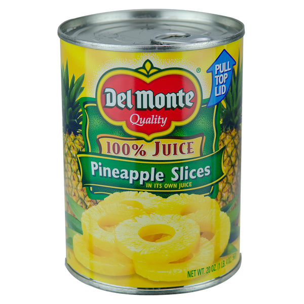 Del Monte® Pineapple Slices In Juice Can 20 Ounce Size - 12 Per Case.