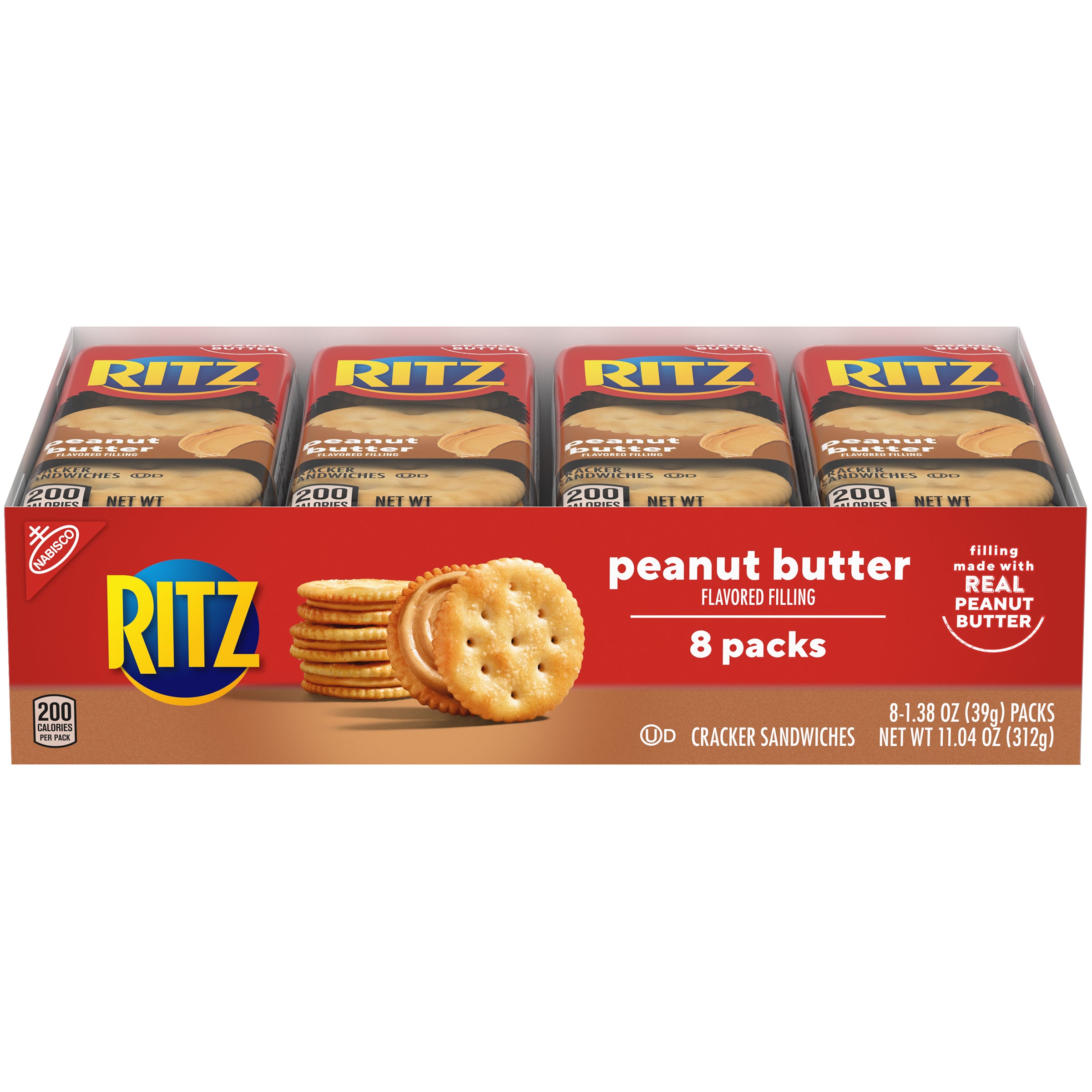 Ritz Lunchbox Crackers Peanut Butter Z 1.38 Ounce Size - 112 Per Case.