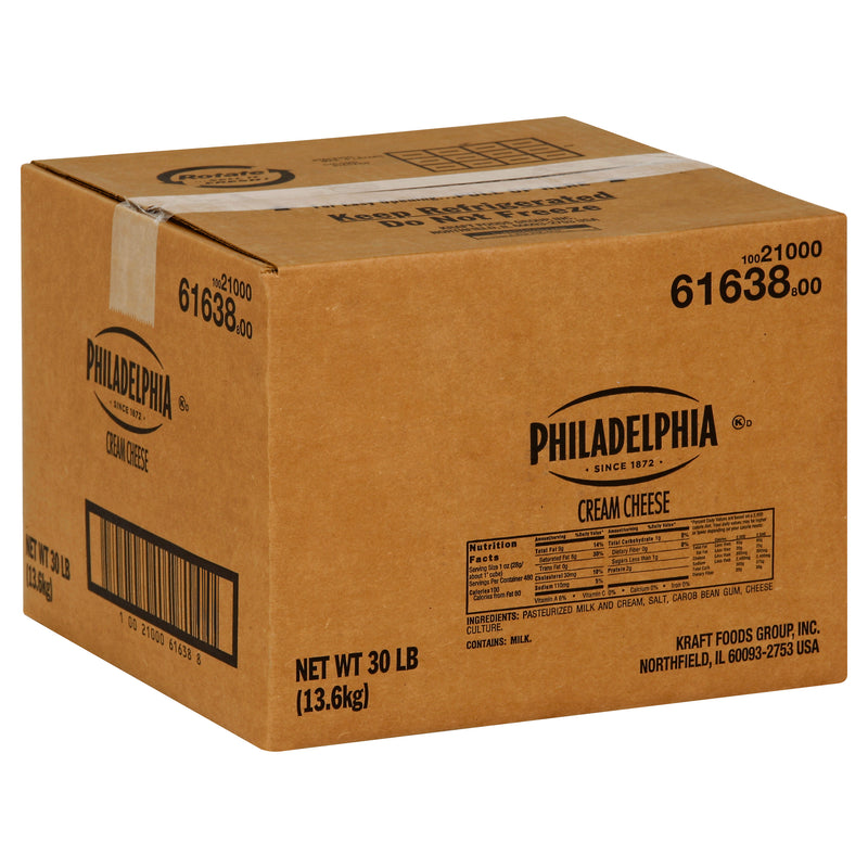 PHILADELPHIA Original Cream Cheese 30 lb. Carton 1)