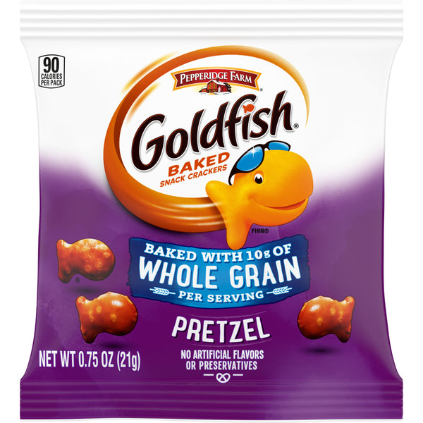 Pepperidge Farms Snack Goldfish Pretzel 0.75 Ounce Size - 300 Per Case.