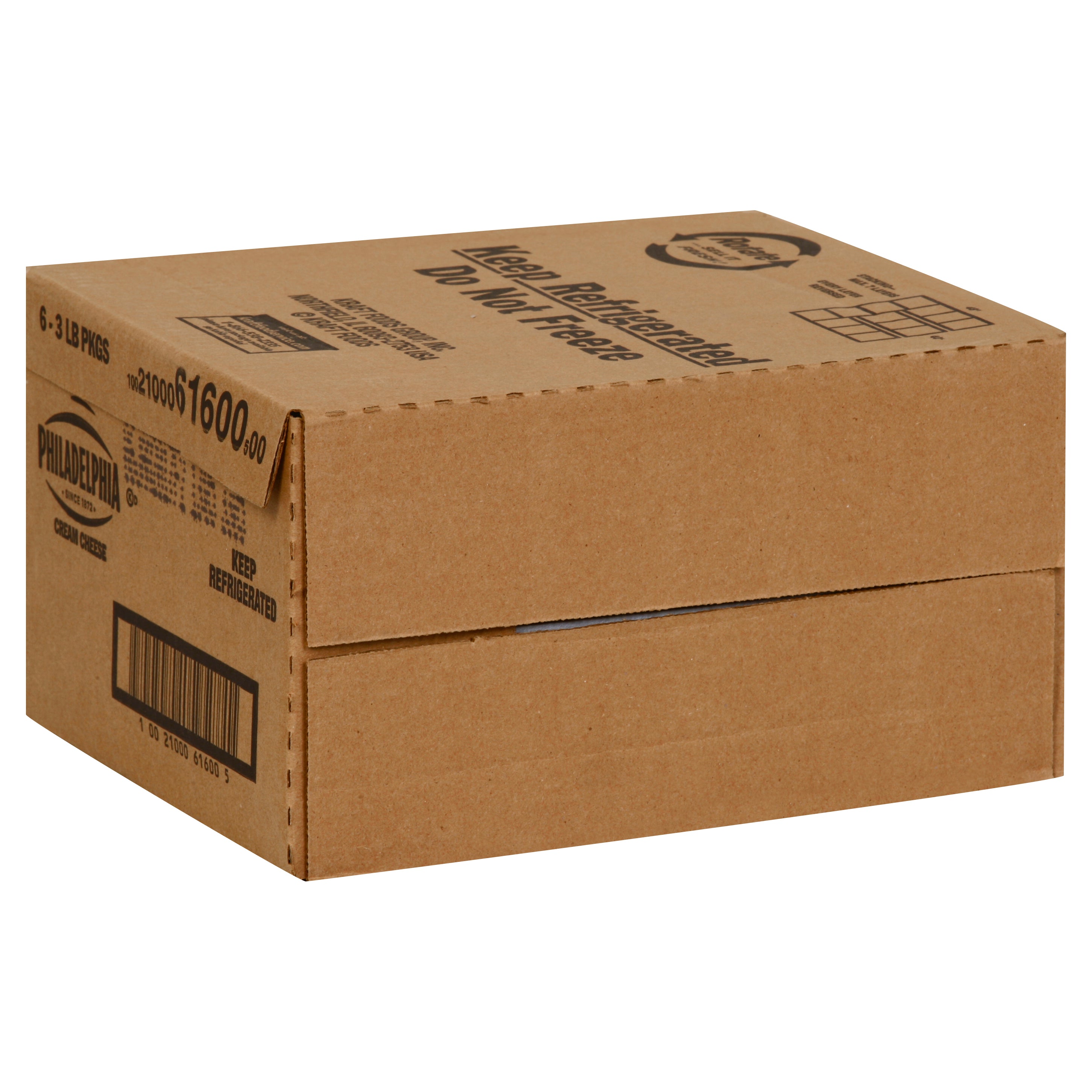 PHILADELPHIA Original Cream Cheese 48 Ounce Loaf 6 Per Case
