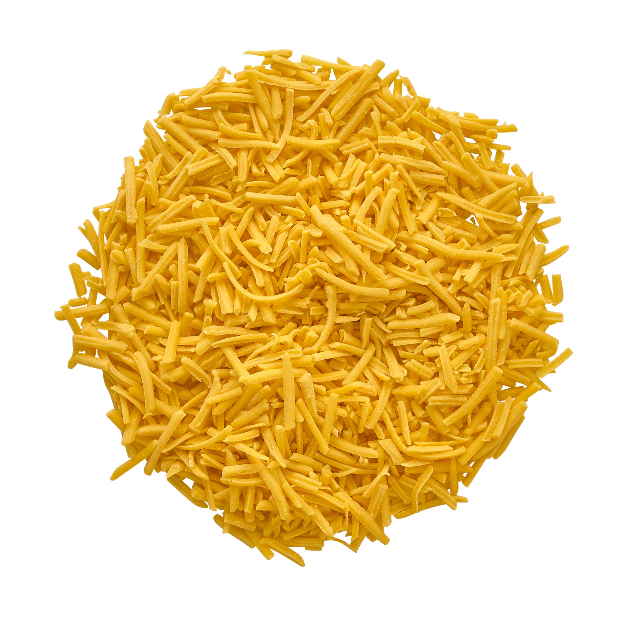 Bongards Cheese Sharp Yellow Cheddar Feathershred 5 Pound Each - 6 Per Case.