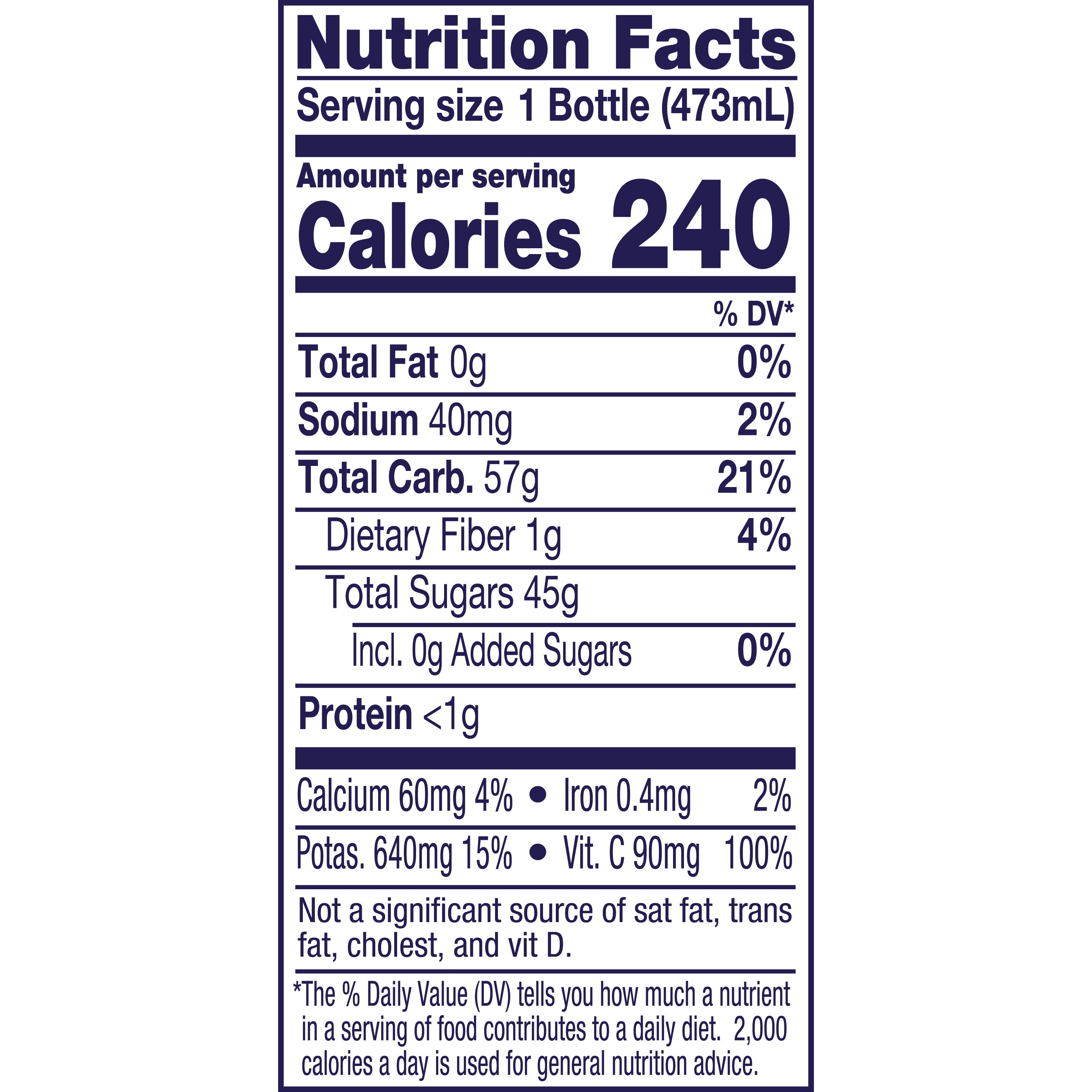 Fl Juice Orange 16 Fluid Ounce - 12 Per Case.