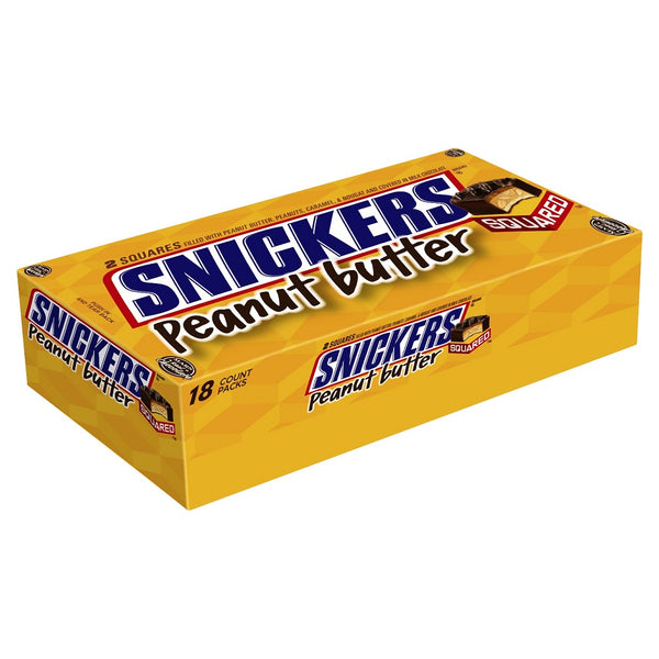 Snickers Peanut Butter Squared Singles 1.78 Ounce Size - 216 Per Case.