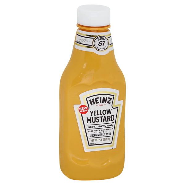 HEINZ Yellow Mustard Bottle 12.75 Ounce Bottles 16)