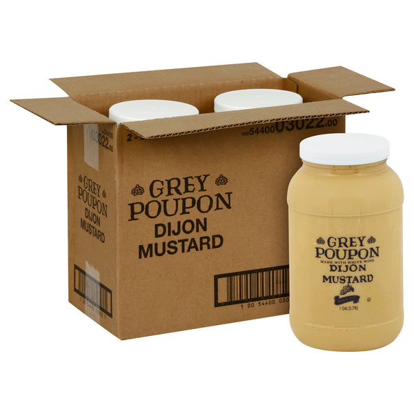 GREY POUPON Dijon Mustard 1 gal. Jugs 2 Per Case