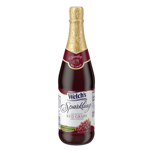 Welch's Sparkling Juice Cocktail Red Grape 25.4 Fluid Ounce - 12 Per Case.